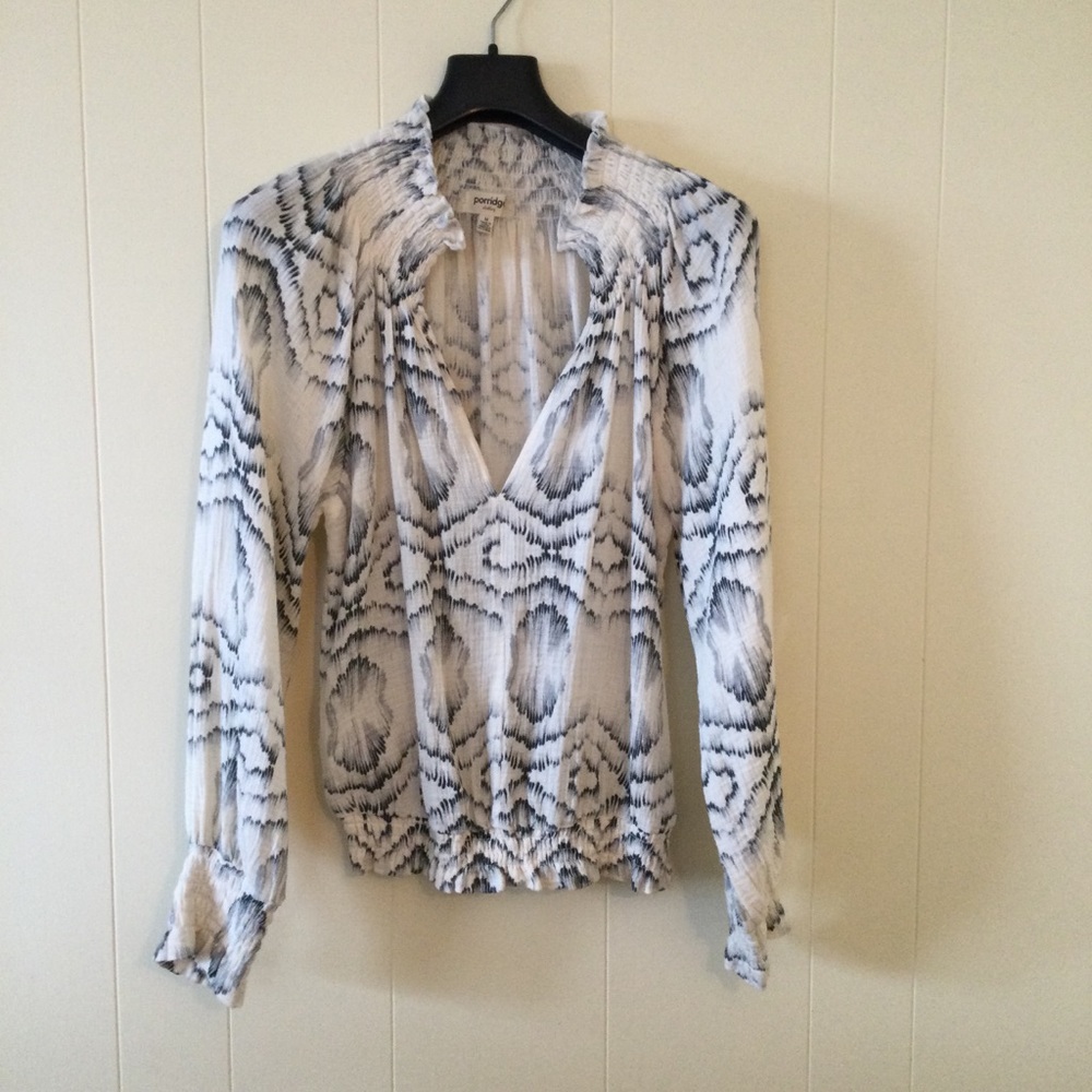 Peasant blouse by Anthropologie Porridge Ines